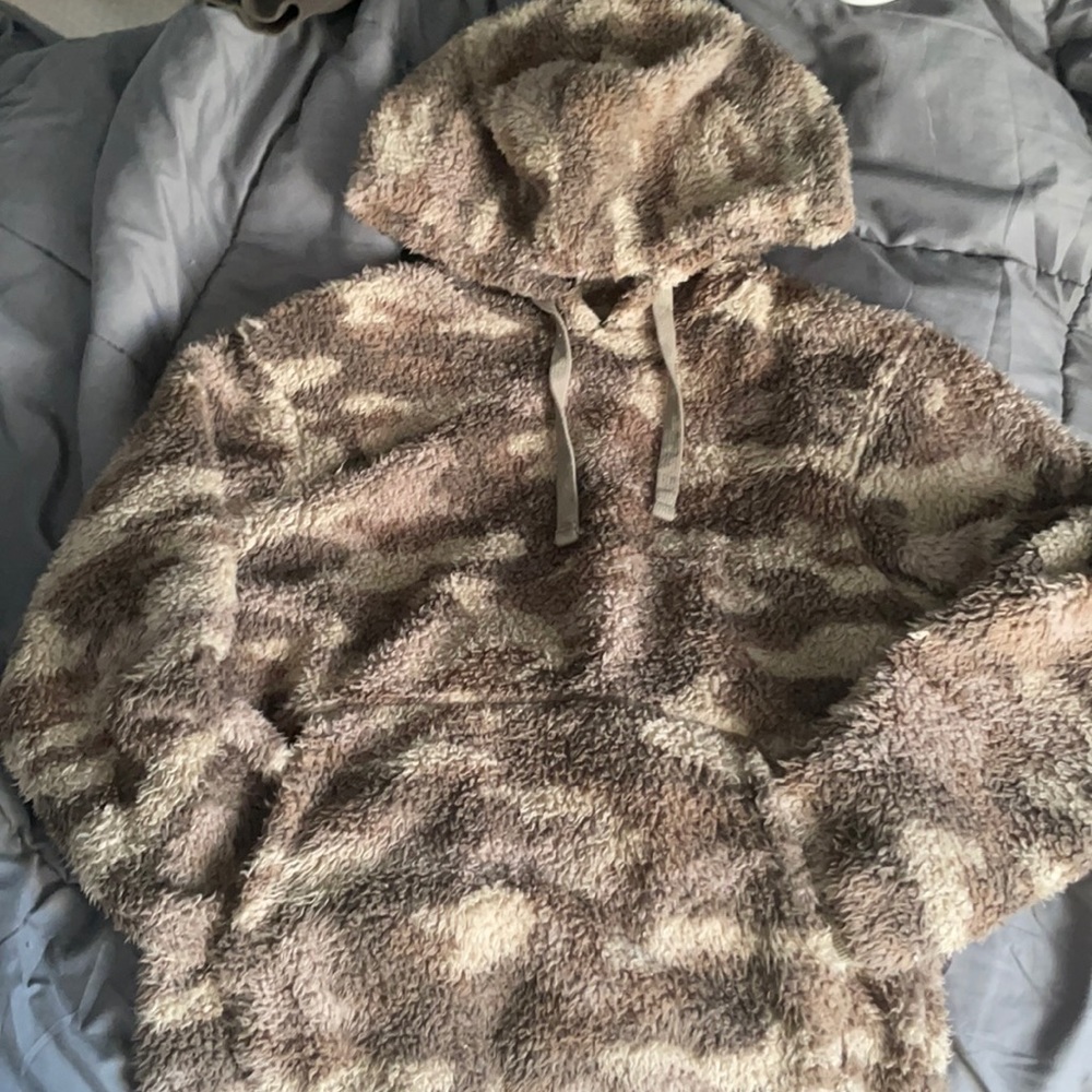 SO - cozy softest sherpa XS  fluffy hoodie